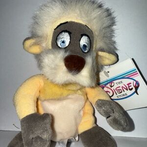 Disney Store Plush Lion with Gray and Yellow Fur